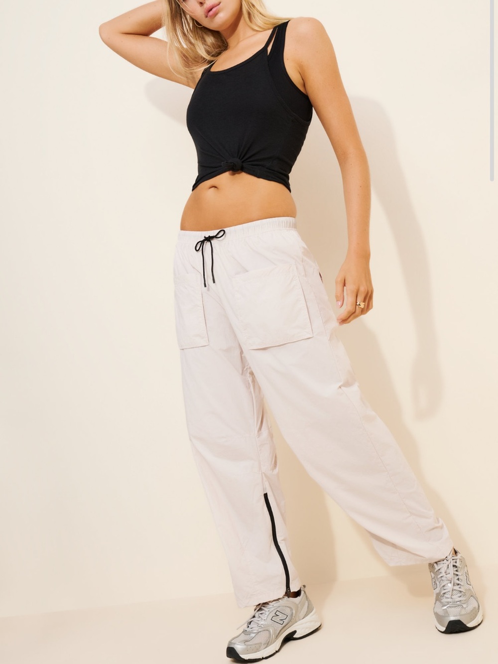 FP Movement by Free People Fly By Night Utility Cargo Hiking Track Pants Neutral